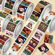 500张装主题卡通可爱贴纸，Q版涂鸦贴纸，ISN风格 - 彩色 - 查看 7