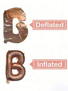 10个“新娘”字母气球，16英寸玫瑰金心形铝箔气球，适用于婚礼派对、单身派对、订婚装饰、婚礼装饰用品 - 玫瑰金 - 查看 11