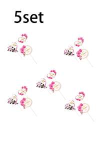 12 piezas Decoraciones para pastel del Día de la Madre "Mamá" en color rosa, decoración de fiesta del Día de la Madre para pastel - Multicolor - Ver 7