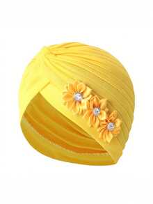 1pc Women's Floral Headscarf Hat, Fashionable Breathable Sweat-Absorbent Outdoor Accessory, Women Brimless Hat, Pleated, Headscarf Hat, Suitable For Daily Use And Travel,Summer,Beach,Holiday,Festival - Style 1 - View 11