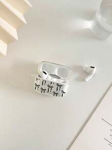 Bow-Knot Painted Transparent Fashion Bluetooth Earphone Case Compatible With AirPods Case, Headphones, Pro 3 Case, Pro (2nd Generation), 3, Pro, 1/2, 4 Case Cover - Multicolor - View 6