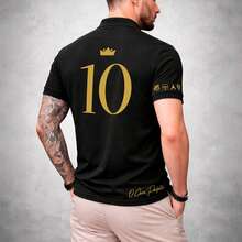 Junior Polo Shirt - The Prince Edition - Sports - 黑色 - 查看 4