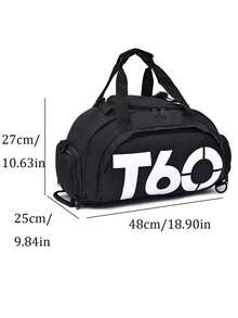 1pc Functional Large Capacity Backpack, Unisex Multi-Purpose Travel Bag. Made Of Waterproof Oxford Cloth, Resistant To Tearing And Splashing. Versatile Hand-Held And Backpack Design, Adjustable And Padded Shoulder Straps To Relieve Shoulder Pressure For Long-Term Wear. Convenient Top Handle For Flexible Carrying. - Multicolor - View 9