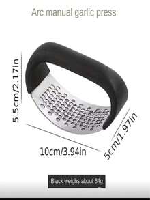 1 cái dụng cụ ép tỏi bằng thép không gỉ, màu bạc thời trang, đa chức năng, dùng trong nhà bếp. - Nhiều màu - Xem 4