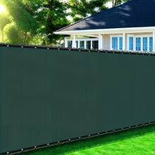 Senmeo 6x50ft Heavy-Duty Privacy Shade Netting, Outdoor Sun Block Mesh With 33ft Rope For Garden/Patio - Green - View 2