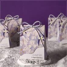 10个/包 婚礼派对礼品糖果盒，高端新款纸盒，纪念礼品盒，适用于各种节日和周年纪念日，手提纸盒 - 查看 10