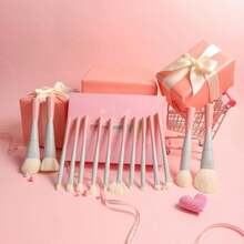 Docolor 14Pcs Makeup Brushes Premium Synthetic Makeup Brush Set Includes 9pcs Eye Brushes,5pcs Synthetic Face Brushes Perfect For Foundation,Blush,Bronzer,Contour,Eyeshadow &Amp; Powder-Small Waist Series - ColorB - View 5