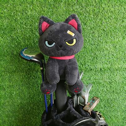 1pc New Unique Golf Pirate Cat Golf Club Head Cover, Fit For Driver/Wood, Unisex