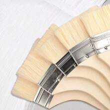 Soft Bristle Paint Brush, Wool Brush For Industrial Latex Paint, Barbecue Cleaning Tool, Non-Shedding Small Brush - Wood Color - View 9