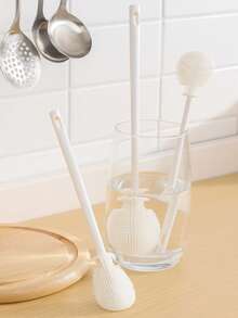 2/5/10件装长柄无死角杯刷，适用于水壶、奶瓶、茶壶等清洁，亦可作奶瓶刷，厨房清洁工具 - 多色 - 查看 7