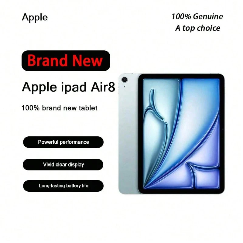 Apple iPad Air 2026, nou-nouț, autentic, ecran Liquid Retina, video 4K, versiune WiFi, iPad AIR8 - Multicolor - Vizualizare 1