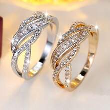 1 chiếc vòng cổ thiết kế hình chữ thập tròn thời trang, kiểu dáng tối giản thanh lịch, phù hợp để đeo hàng ngày, dự tiệc và các dịp lễ. - nhẫn - Xem 3