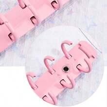 1个A7尺寸6孔激光活页活页夹，透明DIY收纳盒 - A7 - 查看 4