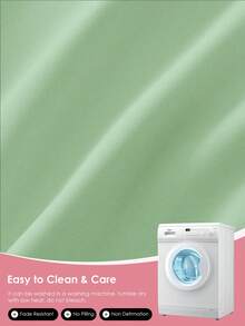 3/4pcs Deep Fitted Sheet Set, Flat Sheet*1 + Fitted Sheet*1 + Pillowcase*1/2, Polyester Fabric, Luxury Hotel Quality, Anti-Shrink, Machine Washable, Suitable For All Seasons, Oeko-Tex Certified, Light Green - Pastel Green - View 9