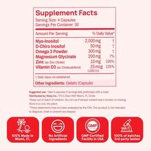 Women's Inositol Multivitamin Complex | Myo-Inositol, D-Chiro Inositol 40:1 Ratio With Omega-3, Vitamin D, Zinc & Magnesium Glycinate | Daily Wellness Supplement - 1 chai - Xem 4