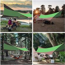 Lona de Camping de 18x13 Pies Toldo de Acampar Impermeable Refugio Solar Tienda de Campaña con 2 Postes Parasol ligero para Toldo de Coche Senderismo Mochilero Jardín Viaje Pesca Playa Picnic - por defecto - Ver 6