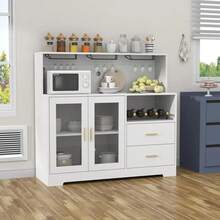 Freestanding Wine Racks & Cabinets - White - View 11
