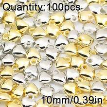 100颗心形吊坠，CCB隔珠，用于DIY项链、手链、耳环等珠宝制作 - diy - 查看 12