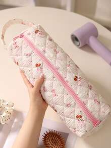 1 chiếc vỏ bảo vệ máy sấy tóc họa tiết hoa mới, túi đựng máy sấy tóc nhẹ, có thể thu gọn, túi đựng dung tích lớn. - Nhiều màu - Xem 8