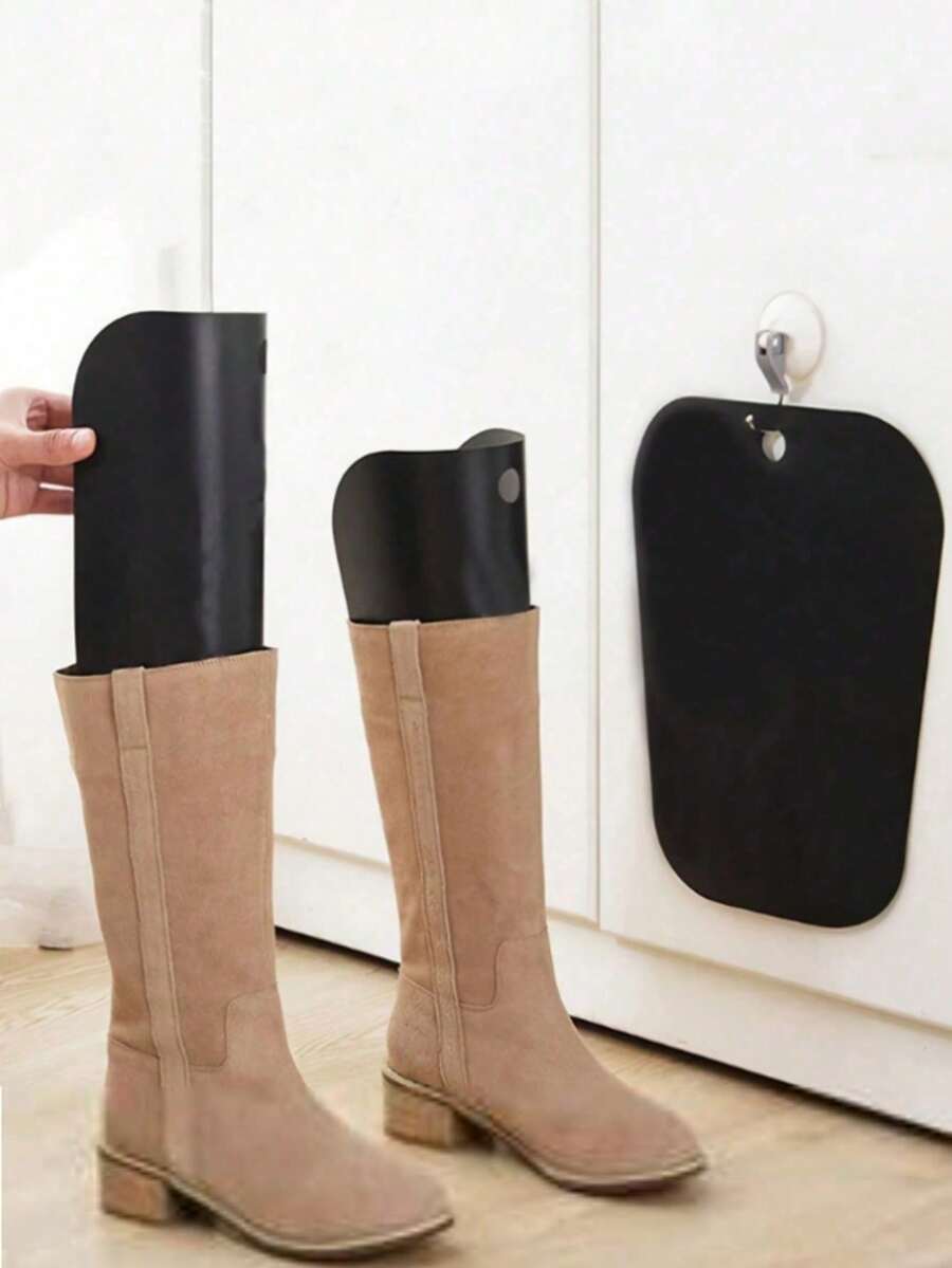 1 Pair Tall Boot Plastic Shaper, Anti-Wrinkle & Deformation, Elastic Tall Boot Support, Suitable For Women, Lightweight Boot Holder To Prevent Creasing & Collapsing, Fits Thigh-High & Knee-High Boots, Wardrobe Storage & Seasonal Organization; Practical Valentine's Day Shoe Care Gift For Girlfriend, Partner Or Lady,Shoe Rack,Storage Saver,Outdoor,Garden,Travel Essential,Portable,Beach Essential,Graduation Season,Commencement,Graduation Ceremony,Graduation Gift,Graduation Present,Graduation Gift,Graduation Present,Congrats Grad,Congratulations Graduate,Valedictorian,Finish School,Graduation Party - Multiple Styles - View 1