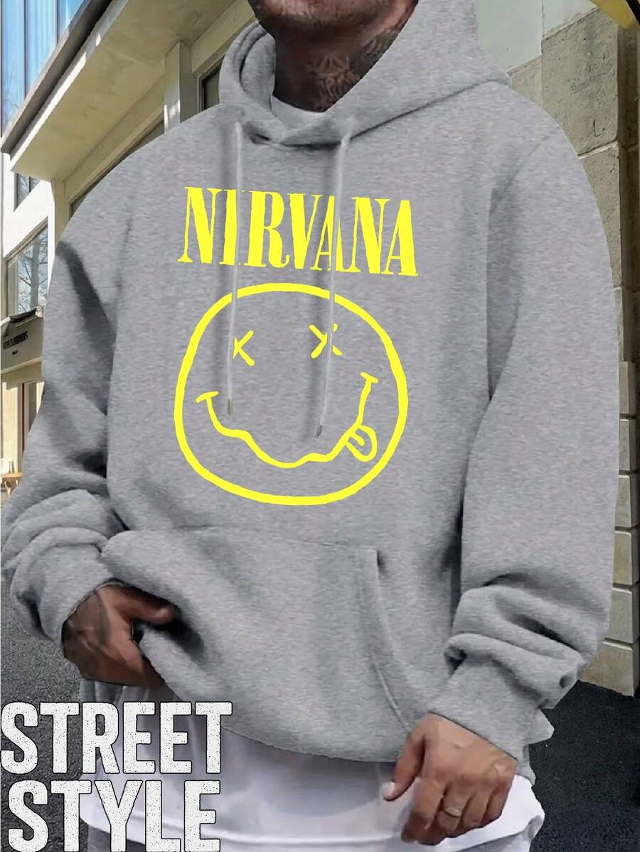 Niirvana International Rock Grunge Band Sweatshirt, Unisex, Men's And Women's, 100% Cotton, Top Premium Streetwear, New Release, Immediate Shipping, Various Colors!! - 淺灰色 - 查看 1