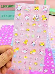 3D/DIY Sticker Cubes & Grids Activity Book, Handmade Reward Puzzle Notebook, Scrapbooking Decoration For Pencil Case, Envelope, Gift Box, Photo Frame - Multicolor - View 13