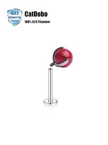 1 chiếc khuyên tai sụn F136 bằng titan 5mm đính đá tự nhiên, vỏ sò Lapis Lazuli, kiểu xoắn ốc, mặt phẳng, trang sức xỏ khuyên cơ thể. - đá tự nhiên - Xem 11