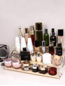 Display Shelf Storage Acrylic Matte Showcase Stand Doll Bubble Transparent Figurine Stepped Model Anime Rack - 5.5cm Bamboo Board Width - View 2