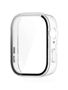 2pcs White Soft Silicone Strap And Full Coverage Transparent Screen Protector Compatible With Huawei Watch Fit 3/Fit 4/Fit 4 Pro, Breathable Sports Replacement Band With Scratch-Resistant Protective Case, Adjustable Sweat-Proof Watch Accessories For Men And Women - White - View 4