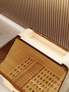 Kitchen Drain Bowl Cabinet With Cover, Dish Bowl Plate Cutlery Storage Box, Household Tableware Organizer Rack, Dish Drainer Cabinet - Multicolor - View 6