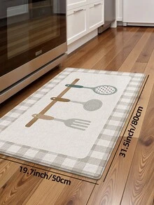 DAJIANG 1 件加厚绒面门垫，厨房地毯，底部防滑，简约ins风舒适地垫，玄关地毯，厨房地垫，可机洗，易于清洁，家居装饰，节日房间装饰 - 彩色 - 查看 12