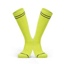 1 Pair Adult New Multi-Color Sports Socks, Designed With Breathable And Non-Slip Function, Suitable For Cycling, Climbing, Running, Football And Other Outdoor Activities. Adopting High-Top Design, Suitable For Summer Wear. - Multicolor - View 7