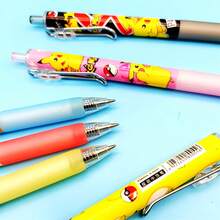 6pcs/12pcs Themed Cartoon Style Black Pens/Ballpoint Pens/Rollerball Pens, School And Office Stationery, School/Office Supplies, Writing Stationery, Also Suitable As Birthday Gifts, Back To School Gifts, Party Favors, Holiday Gifts, Graduation Gifts [Random Styles Sent] - Sets - View 3