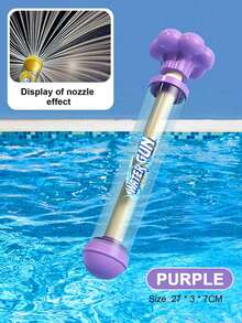 1支夏季ABS材质水枪，抽拉式设计，大容量，适用于游泳池、沙滩、草坪和水上乐园 - 彩色 - 查看 8