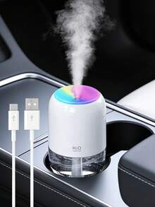 USB Powered Humidifier, 2-In-1 Aroma Diffuser Humidifier, Available In 3 Colors, Portable & Compact, Ultrasonic Quiet Humidifying, Suitable For Bedroom, Hotel, Dorm, Bathroom, Pet Room, Yoga Studio, Etc. - Mist - View 8