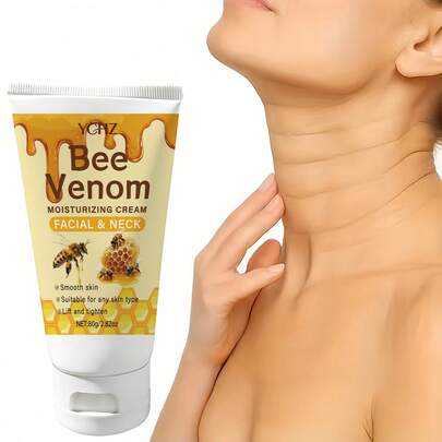 80克蜂毒面部及颈部提拉霜 - 即刻紧致提拉眼部及面部肌肤 - 抗氧化，有效改善眼袋、黑眼圈及眼部浮肿 - 减少皱纹及衰老迹象 - 5秒深层补水 - 沙龙级配方，适合所有肤质
