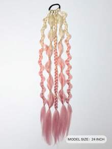1 Tóc giả đuôi ngựa ombre dài 24 inch, nhiều màu sắc, dành cho nữ - Nhiều màu - Xem 3