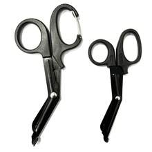 1/2 Set Trauma Shears, Including 1pc 6-Inch Stainless Steel Scissors And 1pc 7.5-Inch Bandage Scissors With Carabiner, Suitable For School, Home And Student Use - Multicolor - View 12