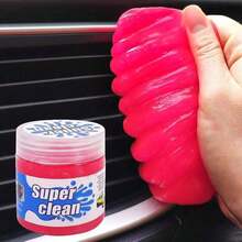 1 Pack Pink Car Cleaning Gel, Cute Car Accessories For Women Interior, Car Detailing Kit For Vents, Dust Cleaning Slime, Keyboard Cleaner Putty, Car Essentials For New Car, 5.6oz - Pink - 查看 10