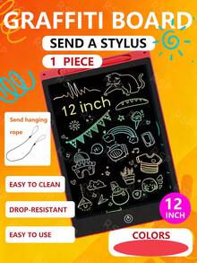 12-Inch LCD Writing Tablet | Reusable, No Blue Light, One-Click Erase Drawing Board, Ideal For Board Games, Perfect As School And Party Gift - Multicolor - View 14
