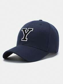 1pc Unisex 26 Letter Embroidered Adjustable Baseball Cap, Breathable Sun Protection Casual Hat Suitable For Spring/Summer Daily Wear - Navy Blue - View 16