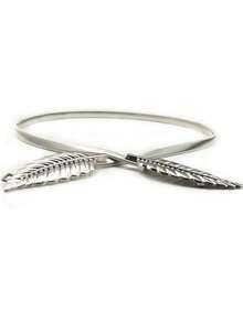 Women's Gold Elastic Waist Belt, Fashionable Accessory To Pair With Evening Dresses - Multicolor - View 8