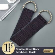 Men's Long Handle Back Scrubber - Dual-Texture Loofah, Ergonomic Handle Design, Durable Polyester And Sponge Material, Deep Cleansing And Exfoliating, Essential For Self-Care - Multicolor - View 8