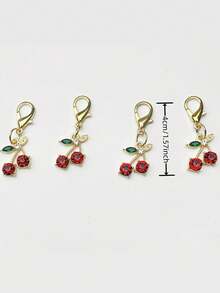 4/8pcs Women's Heart-Shaped Shoe Charms, Detachable DIY Shoe Clips, Suitable For All Types Of Shoes, Holiday Gift Decoration - Multicolor - View 2