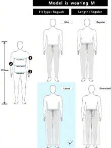 Homme Pantalones de carga con cintura con cordón y bolsillos, unicolor, para otoño - Caqui - Ver 5