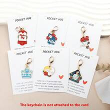 6pcs Mother's Day Gifts From Daughter Son For Mom Birthday Mother's Day Thankyou Gifts Mom Keychain Mother Keyring With Thank You Personalized Note - Multicolor - View 11