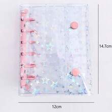 1个A7尺寸6孔激光活页活页夹，透明DIY收纳盒 - A7 - 查看 5