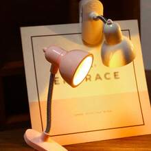 Creative LED Mini Clip Desk Lamp, Desktop Decoration Mini Desk Lamp, Surprise Gifts For Friends, Unique Creative Book Lamp, Dormitory Night Light Mini Book Clip Lamp, Warm Light Eye Protection Small Desk Lamp, Dormitory Bedroom Reading Light Eye Protection Warm Light Lamp, Portable Book Clip Lamp - Clip-on Table Lamp - View 4