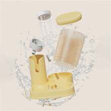 Nuevo alimentador automático de 2 en 1 y botella de agua con bola rodante para hámster, set de alimentación para cobayas - Ver 6