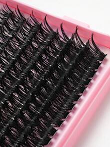 640簇自然柔软30D/40D/60D/80D超大容量混合装8-16mm，0.07mm D卷度蓬松浓密假睫毛，DIY手工嫁接，日常妆容卡通假睫毛，全新升级礼盒，持久耐用，超轻柔软，可重复使用，适合新手，日常、派对、旅行、音乐节等场合。睫毛簇、单根假睫毛、单根貂毛假睫毛、睫毛嫁接、全覆盖、DIY居家美睫 - D - 查看 7